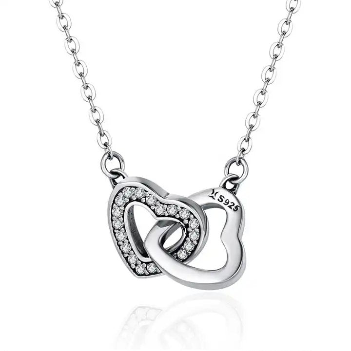 NP4002 Double Heart Necklace - Selah 925