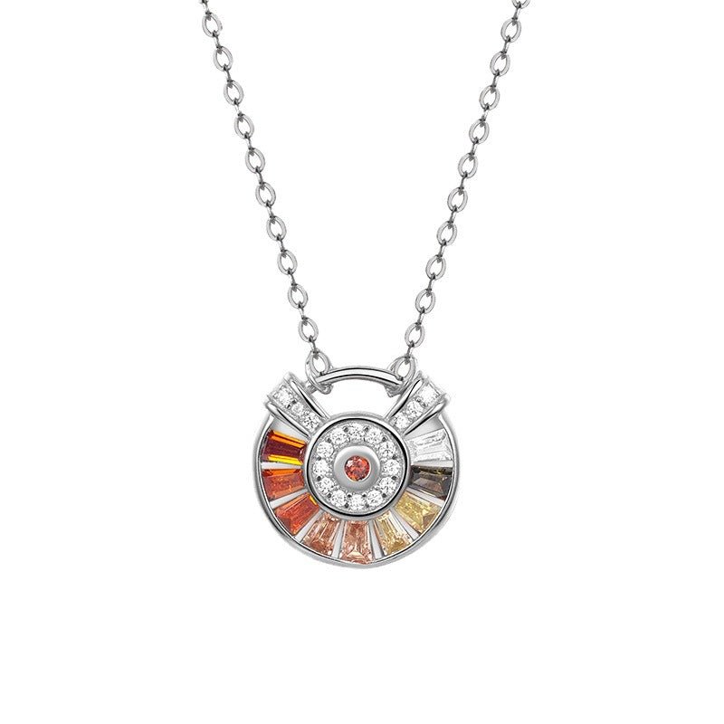 NP4009 Circle Pendant Necklace - Selah 925