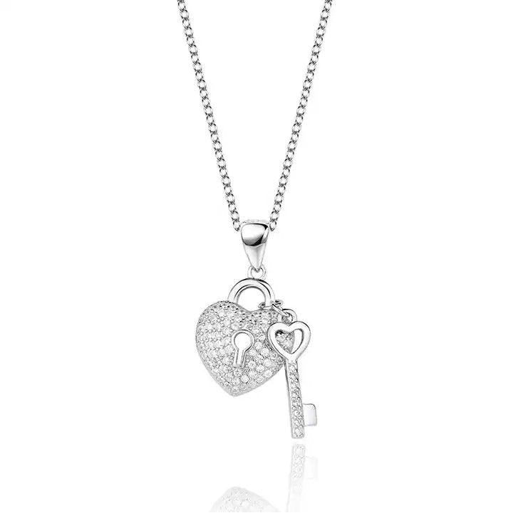 NP6004 Heart Key Necklace - Selah 925