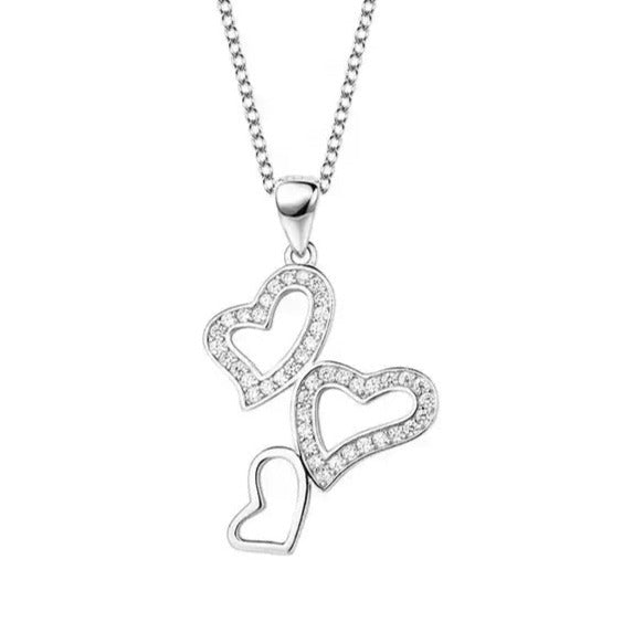 NP6018 Hearts Necklace - Selah 925