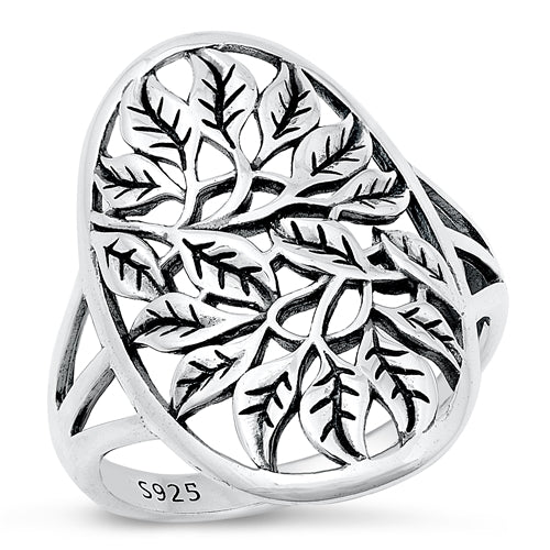 R1020 Tree Leaves Ring - Selah 925