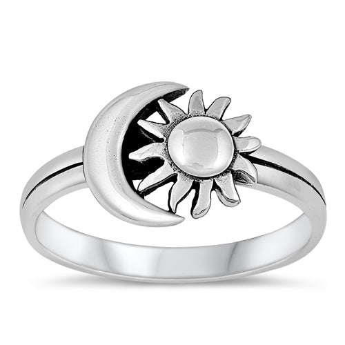 R1059 Moon &amp; Sun Ring - Selah 925