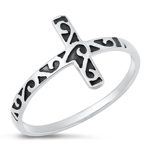 R1068 Cross Ring - Selah 925