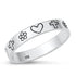 R1069 Heart Cross Flower Ring - Selah 925