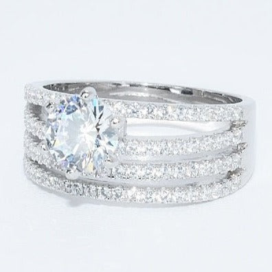 R1078 Luxury Jewelry CZ Engagement Ring - Selah 925