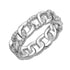 R2009 CZ Cuban Chain Eternity Band Ring - Selah 925