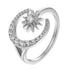 R3000 Fine CZ Moon and Star Ring - Selah 925