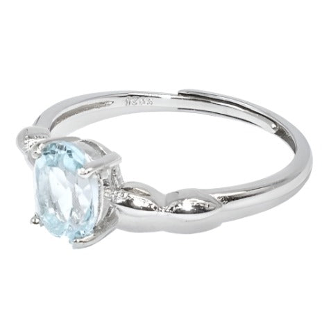 R8001 Light Blue Cz Ring - Selah 925