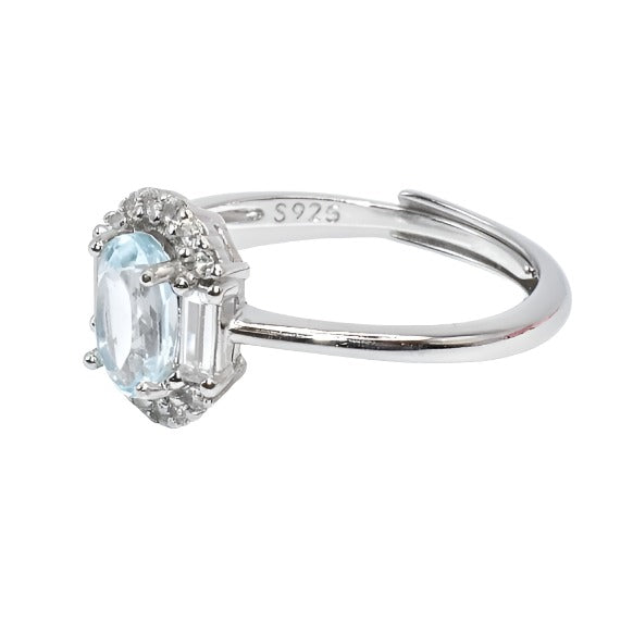 R8003 Light Blue Cz Ring - Selah 925