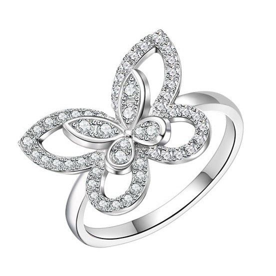 S7001 Butterfly Cz Ring - Selah 925