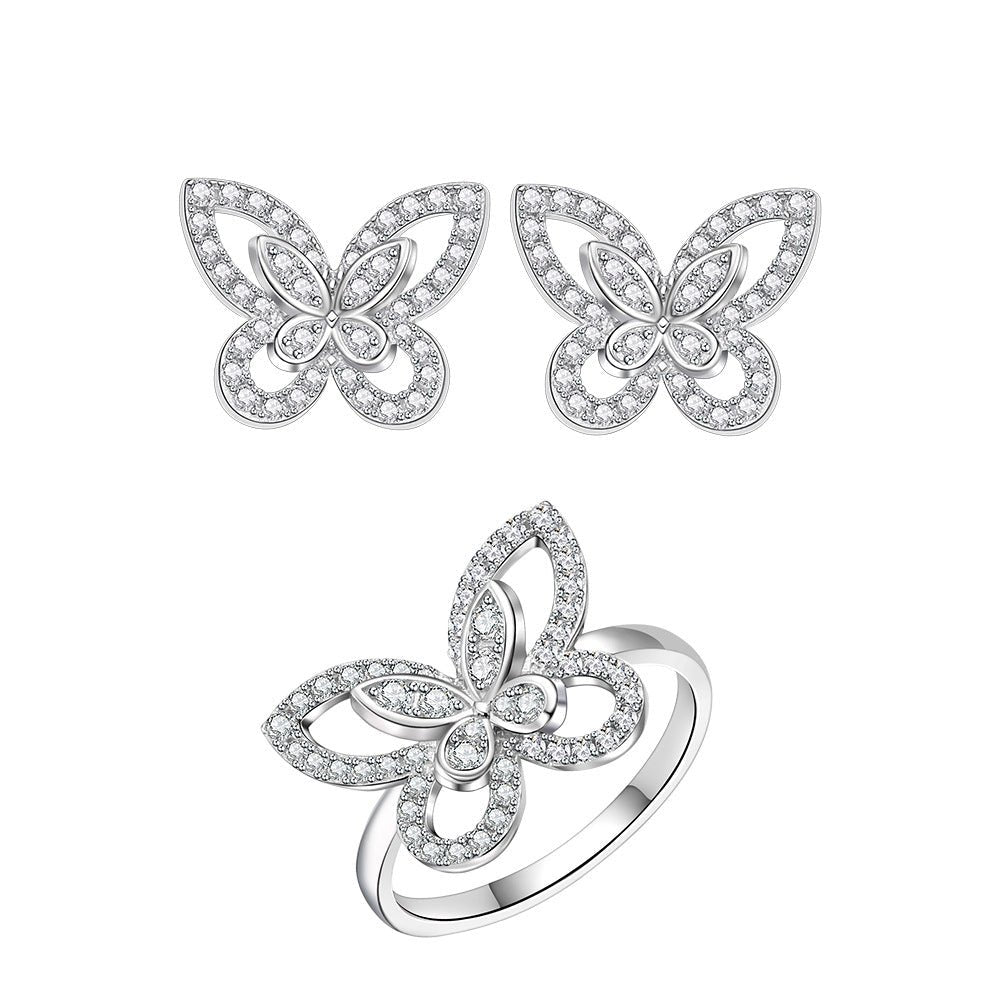 S7001 Butterfly Cz Ring - Selah 925