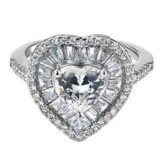 S7006 Heart Cz Ring - Selah 925