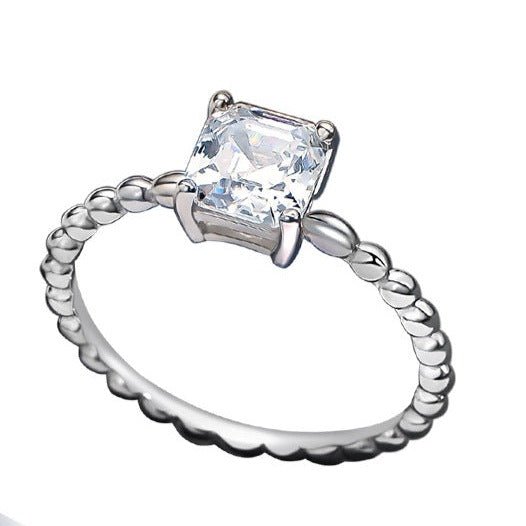 S7008 Light Blue Cz Ring - Selah 925