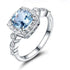 S8001 Light Blue Cz Ring - Selah 925